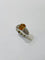Bague 53 Bague jonc en or blanc 750 avec saphir jaune et diamants 58 Facettes 3190001