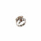 Bague 55 Bague bulle de Champagne en or blanc, quartz fumés et diamants 58 Facettes