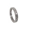 Bague 57 Alliance américaine en or blanc 750 sertie de diamants 58 Facettes