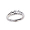 Bague 53 Bague en or blanc 18 carats avec diamant 0,15 ct 58 Facettes