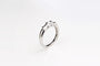 Bague 53 Bague en or blanc 18 carats avec diamant 0,15 ct 58 Facettes