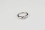Bague 53 Bague en or blanc 18 carats avec diamant 0,15 ct 58 Facettes