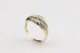 Bague 53 Bague en or bicolore 18 carats sertie de diamants 58 Facettes