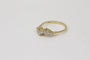 Bague 53 Bague vague en or jaune 18 carats et diamants 58 Facettes