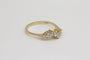 Bague 53 Bague vague en or jaune 18 carats et diamants 58 Facettes