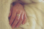 Bague 56 Bague jonc 5 diamants en or jaune 18 carats 58 Facettes
