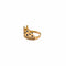 Bague 54.5 Bague couronne en or jaune 14 carats, spinelle et diamants 58 Facettes 21019449
