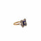 Bague 57 Bague Art déco en or jaune et platine avec diamants et émail 58 Facettes 21000720