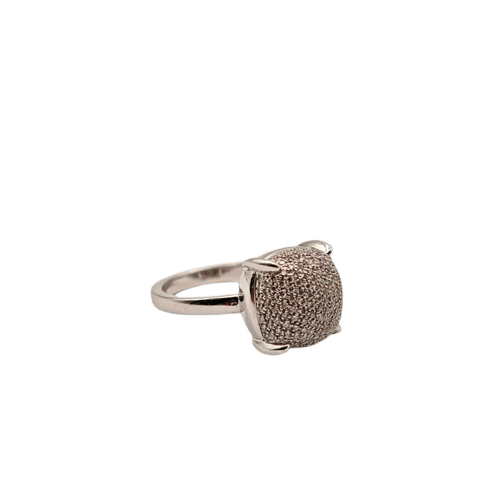 Bague 52 Tiffany & Co Sugar Stack - Bague en or blanc 18 carats et diamants 58 Facettes 21010668