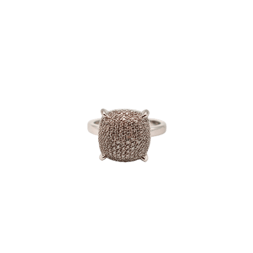 Bague 52 Tiffany & Co Sugar Stack - Bague en or blanc 18 carats et diamants 58 Facettes 21010668