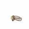 Bague 53 Bague en or blanc 18 carats avec diamant jaune et diamants 58 Facettes 21002069