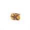 Bague 51.5 Bague étoile en or jaune 18 carats et diamants pavés 58 Facettes 21021008