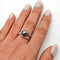 Bague 56 FOPE - Parure bague et boucles d’oreilles en or blanc 18 ct, perle de Tahiti et diamants 58 Facettes 21009020