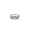 Bague 57 Bague trois pierres en platine avec diamants taille ancienne 58 Facettes 21026706