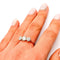 Bague 57 Bague trois pierres en platine avec diamants taille ancienne 58 Facettes 21026706
