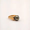 Bague 52 Bague en or jaune 14 ct avec perle de Tahiti et diamants 58 Facettes 21001666