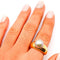 Bague 54 Bague vintage en or jaune 14 carats et perle de Tahiti 58 Facettes 21003042