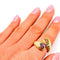 Bague 54 Bague vintage en or jaune 18 carats, citrine et améthyste 58 Facettes 21024306