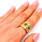 Bague 44 Bague vintage en or jaune 18 carats, saphirs et diamants 58 Facettes 21024368