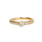 Bague 50 Bague en or jaune 18 carats avec diamants 0,49 ct 58 Facettes