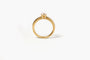 Bague 50 Bague en or jaune 18 carats avec diamants 0,49 ct 58 Facettes