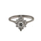 Bague 51 Bague marguerite en or blanc 18 carats et diamants 58 Facettes