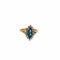 Bague Bague topaze et diamants en or jaune et blanc 18 carats 58 Facettes 21016509