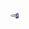 Bague 54 Bague solitaire en or blanc 14 carats avec tanzanite et diamants 58 Facettes 21004728