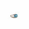 Bague 48 Shimansky - Bague en platine avec topaze bleue ovale 4,50 ct 58 Facettes 21002687