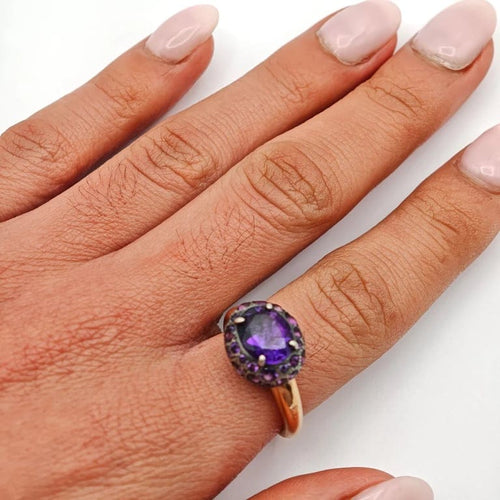 Bague 56 Pomellato - Bague en or 18 carats et améthyste 58 Facettes 21018121