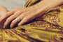 Bague 56 Bague en or blanc 18 carats au saphir jaune et diamants 58 Facettes