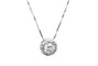 Collier Collier en or blanc 18 carats avec diamants 58 Facettes