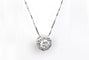 Collier Collier en or blanc 18 carats avec diamants 58 Facettes