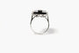 Bague 53 Bague Art déco en or blanc 18 carats, onyx et diamants 58 Facettes