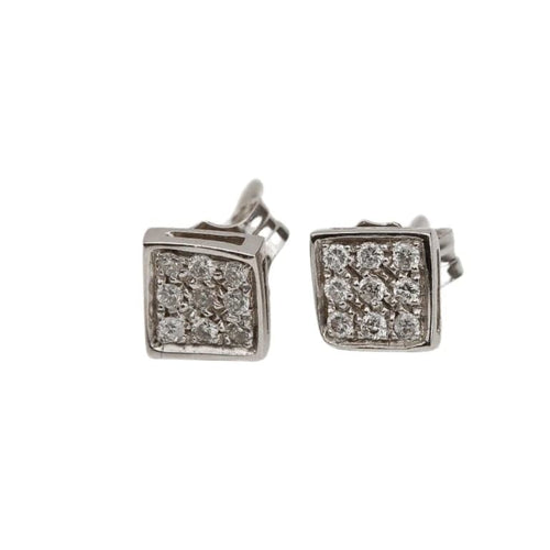 Boucles d'oreilles Boucles d’oreilles en or blanc 18 carats et diamants 58 Facettes