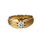 Bague 53 Bague solitaire en or jaune 18 carats avec diamant 0,35 ct 58 Facettes