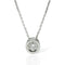 Collier Collier solitaire en or blanc 18k avec diamant 0,15 ct 58 Facettes