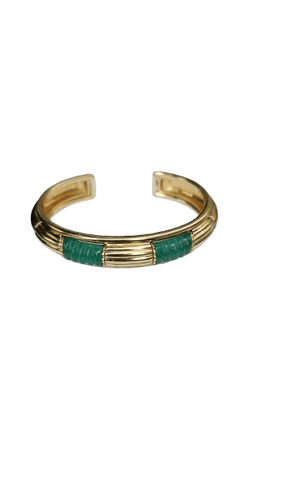 Bracelet Boucheron - Bracelet jonc rigide en or jaune 18 carats et lapis-lazuli 58 Facettes
