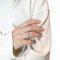Bague 53 Bague multi-tailles en or blanc 18 carats et diamants 1,46 ct 58 Facettes