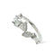 Bague 53 Bague multi-tailles en or blanc 18 carats et diamants 1,46 ct 58 Facettes