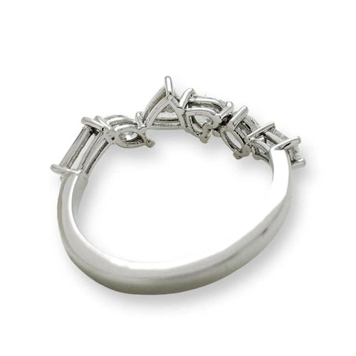 Bague 53 Bague multi-tailles en or blanc 18 carats et diamants 1,46 ct 58 Facettes