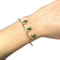 Bracelet Bracelet en or jaune 18K avec émeraudes et diamants 58 Facettes