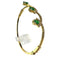 Bracelet Bracelet en or jaune 18K avec émeraudes et diamants 58 Facettes