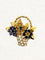 Broche Broche « Panier Fleuri » en or jaune 18 carats, diamants et saphirs 58 Facettes