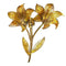 Broche Broche fleur vintage en or jaune 18 carats 58 Facettes