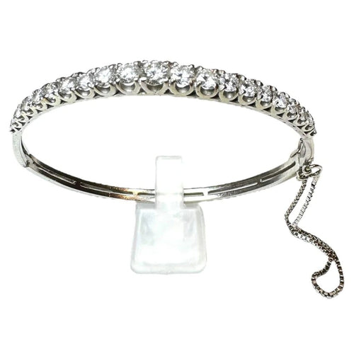 Bracelet Bracelet tennis en or blanc 18K et diamants 2,5 ct 58 Facettes
