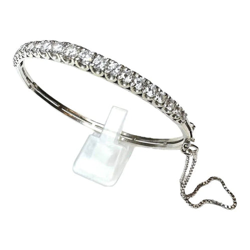 Bracelet Bracelet tennis en or blanc 18K et diamants 2,5 ct 58 Facettes