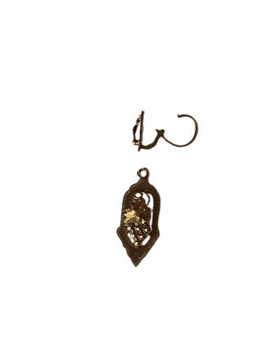 Boucles d'oreilles Pendants d’oreilles transformables fin XIXe siècle en or jaune 18 carats 58 Facettes
