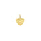 Pendentif Médaille Art nouveau romantique en or jaune 18 carats 58 Facettes