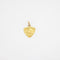 Pendentif Médaille Art nouveau romantique en or jaune 18 carats 58 Facettes
